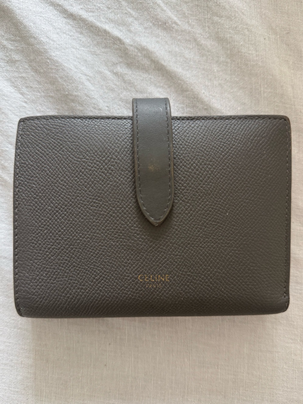Celine Medium Bi-Fold Strap Wallet